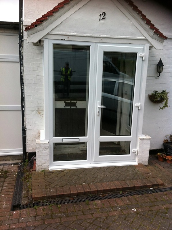 uPVC French doors fitted as front entrance in Highgate